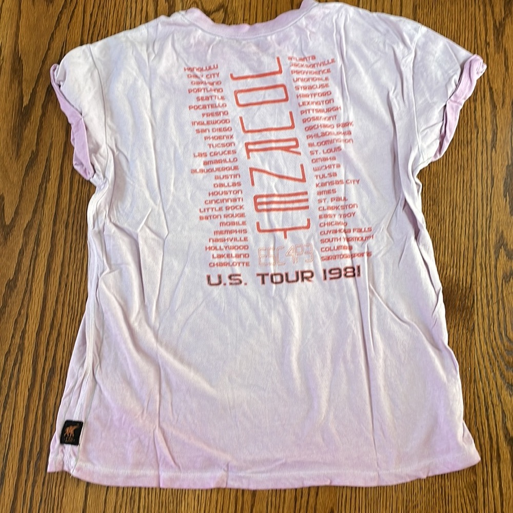 Oversized Distressed Vintage Concert Band Tee